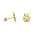 Broquel oso oro amarillo 14K