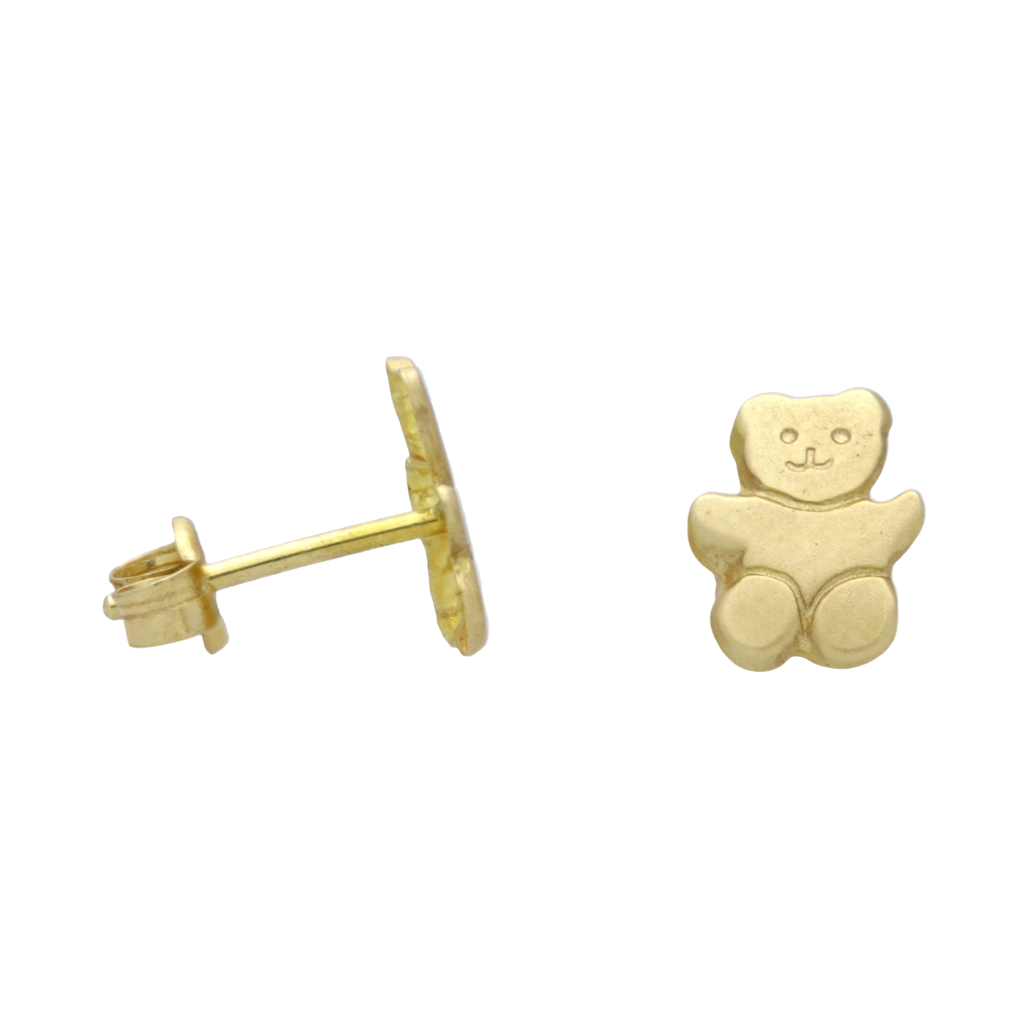 Broquel oso oro amarillo 14K