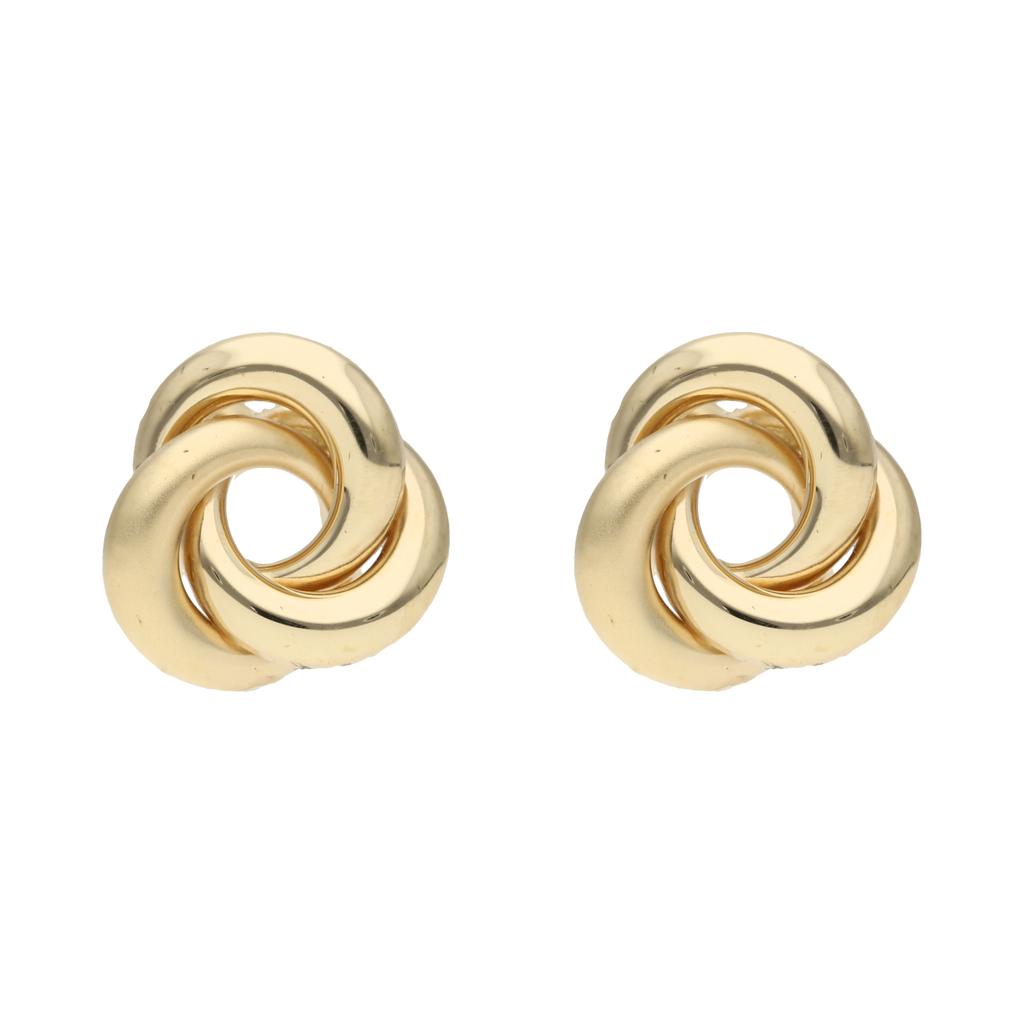 Broquel 3 filas nudo 14K