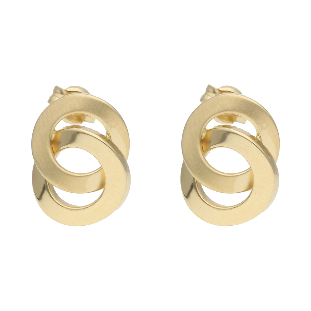 Broquel 2 círculos 14K