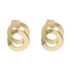 Broquel 2 círculos 14K