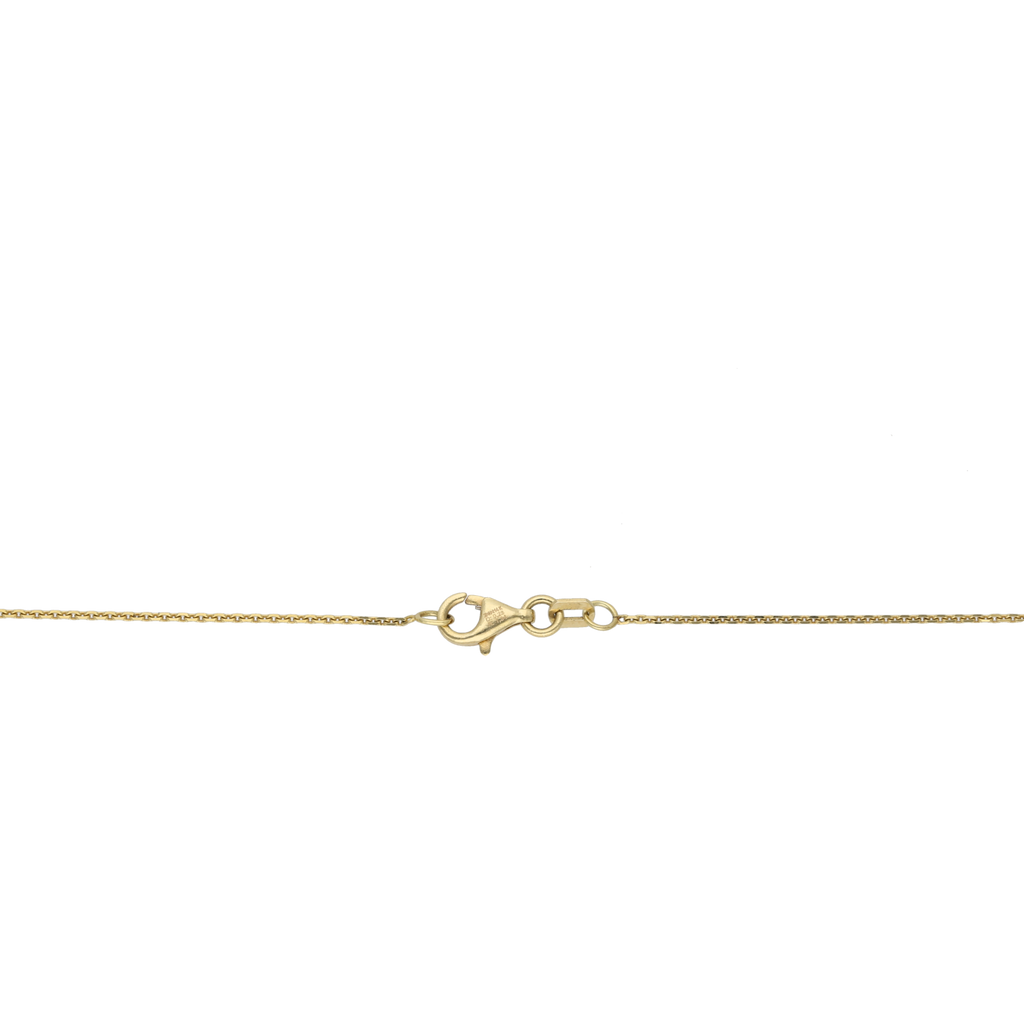 Collar rubí y brillantes 14K