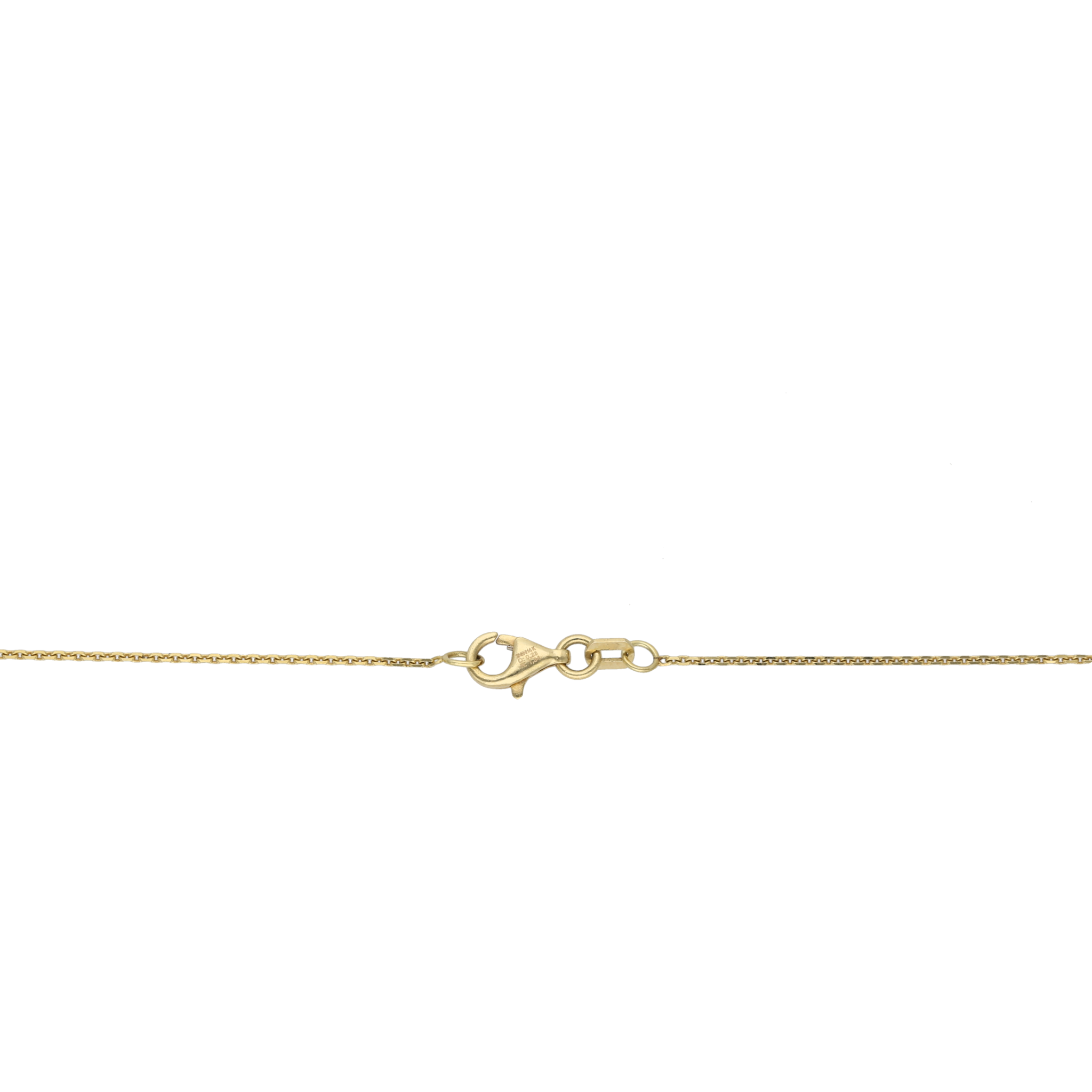 Collar rubí y brillantes 14K