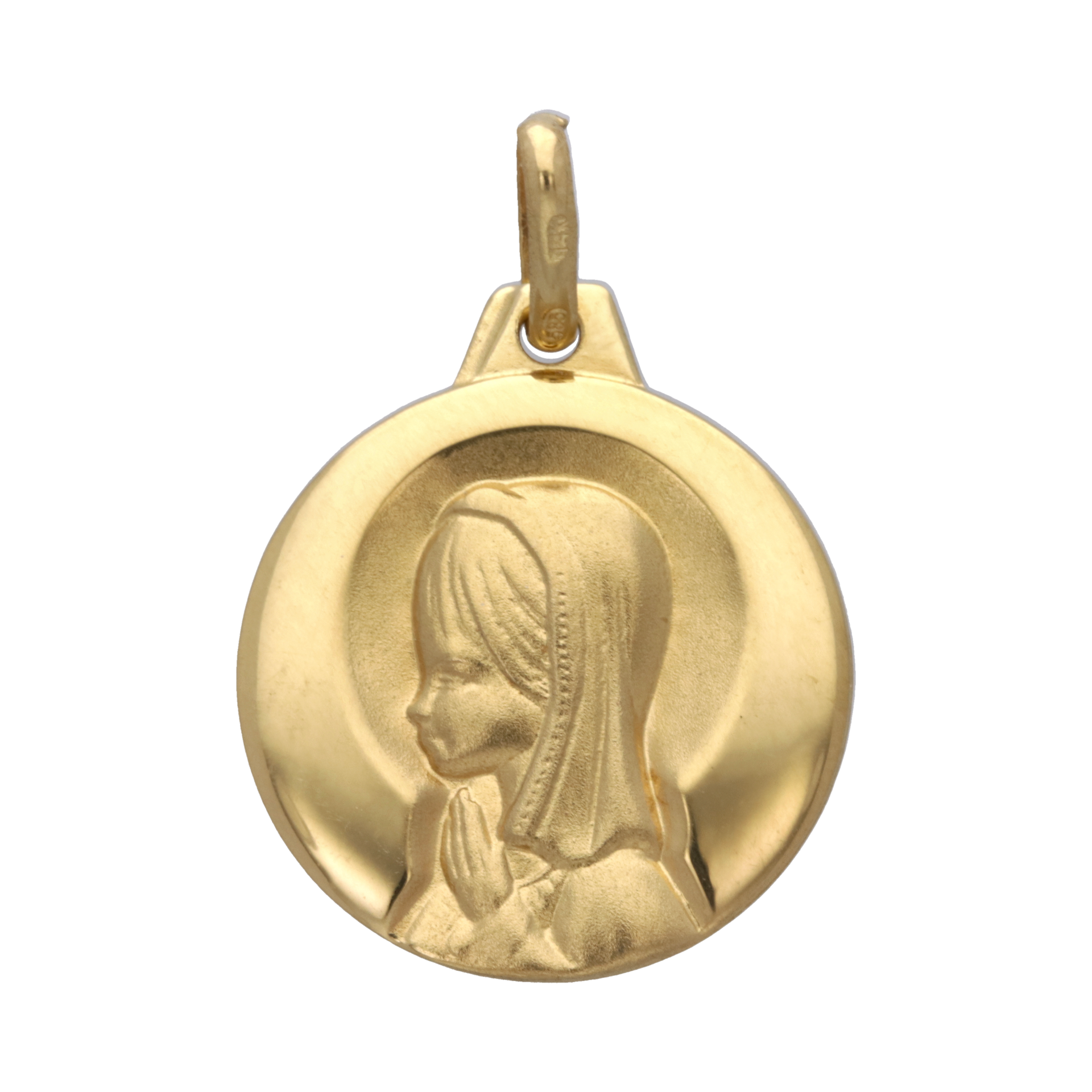 Medalla Virgen Niña oro amarillo 14K