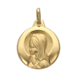 Medalla Virgen Niña oro amarillo 14K