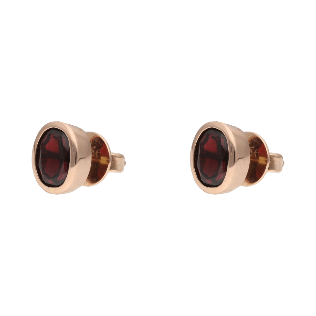 Broquel granate 14K