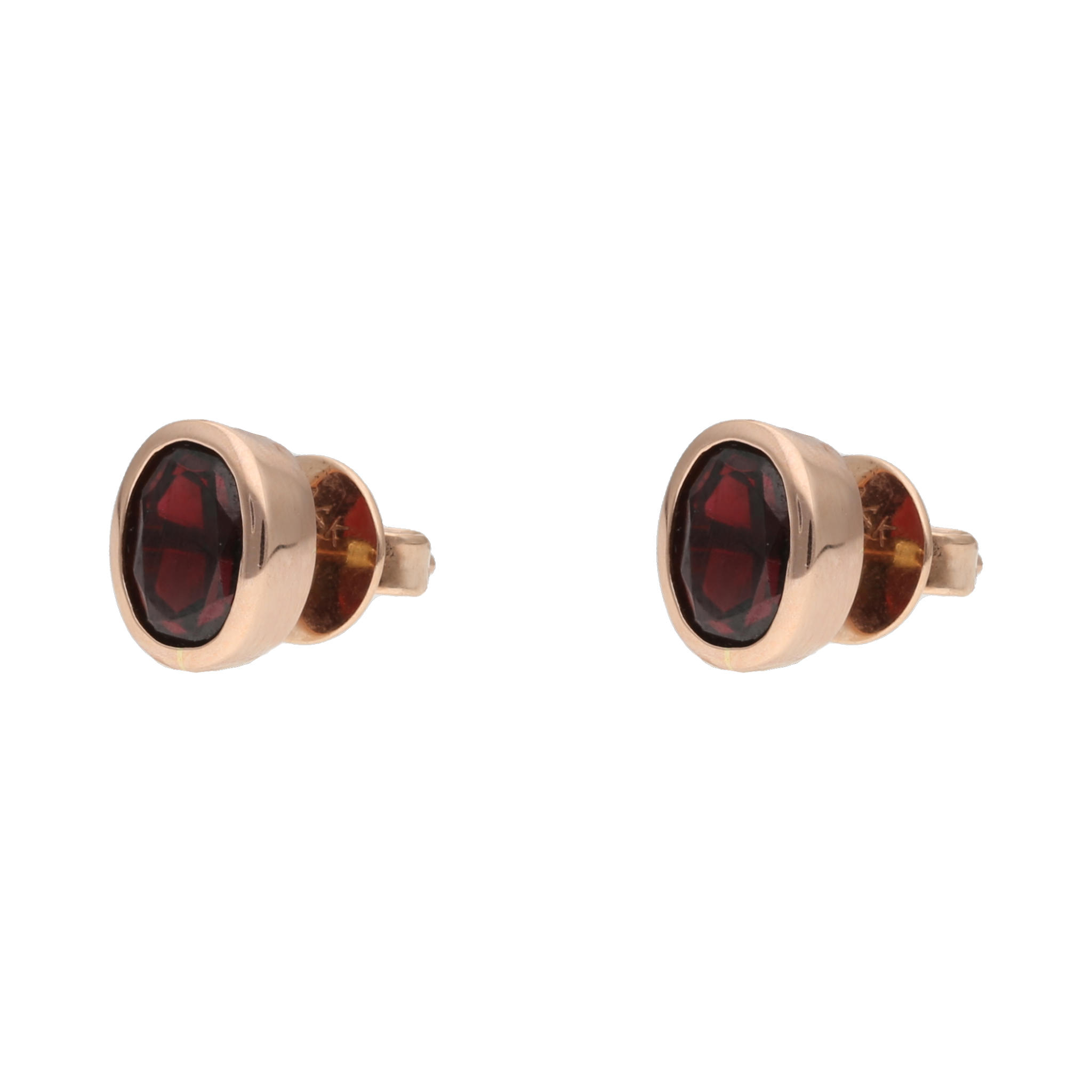 Broquel granate 14K
