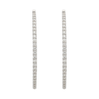 Arracadas grandes brillantes 14K