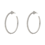 Arracadas grandes brillantes 14K