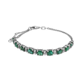 Pulsera esmeraldas 14K