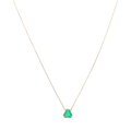 Collar dije esmeralda 14K