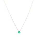 Collar dije esmeralda 14K