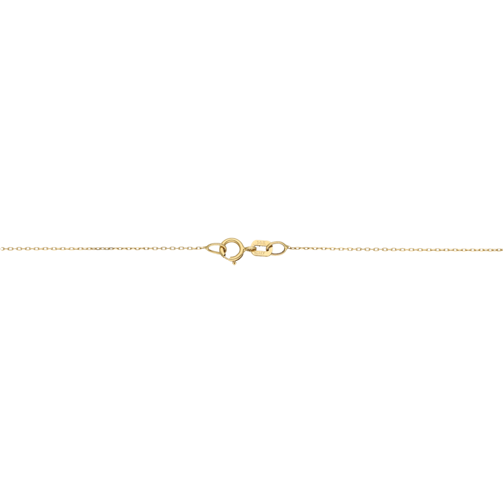 Collar dije esmeralda 14K