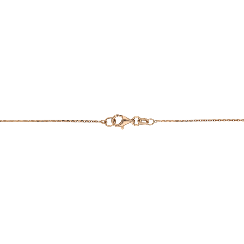 Gargantilla flores brillantes 14K