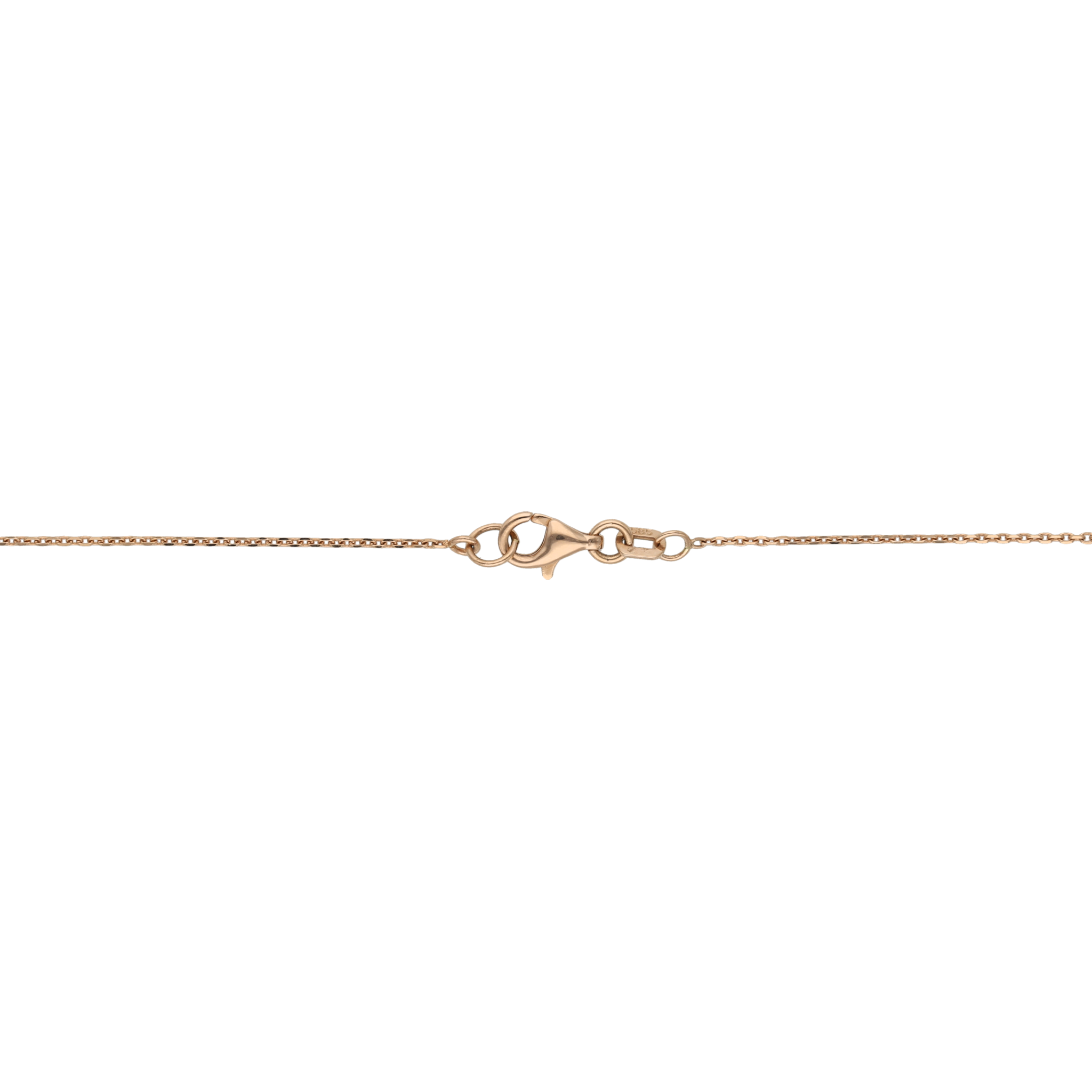 Gargantilla flores brillantes 14K