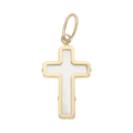 Cruz madre perla 14K
