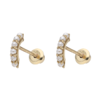 Huggies perlitas 14K