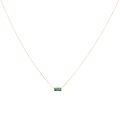 Collar piedra color 14K