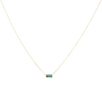 Collar piedra color 14K
