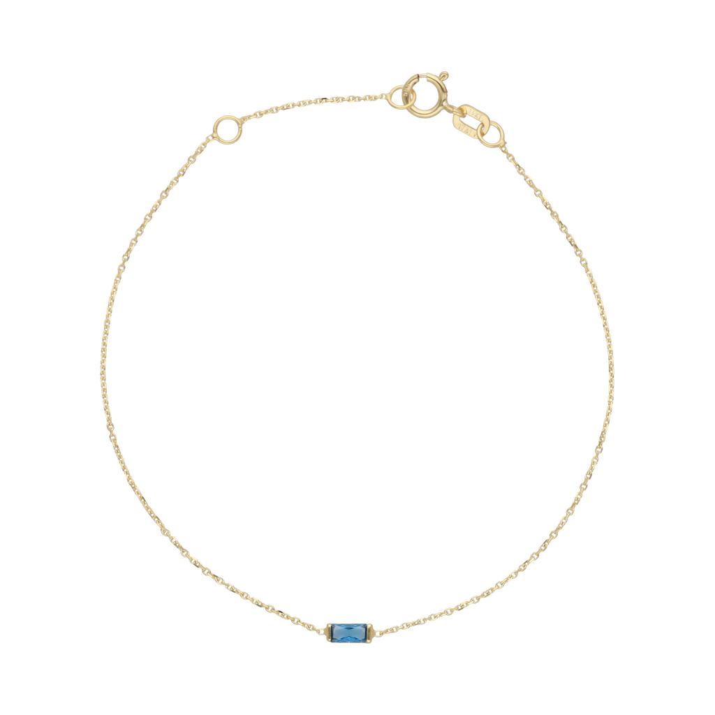 Pulsera piedra color 14K