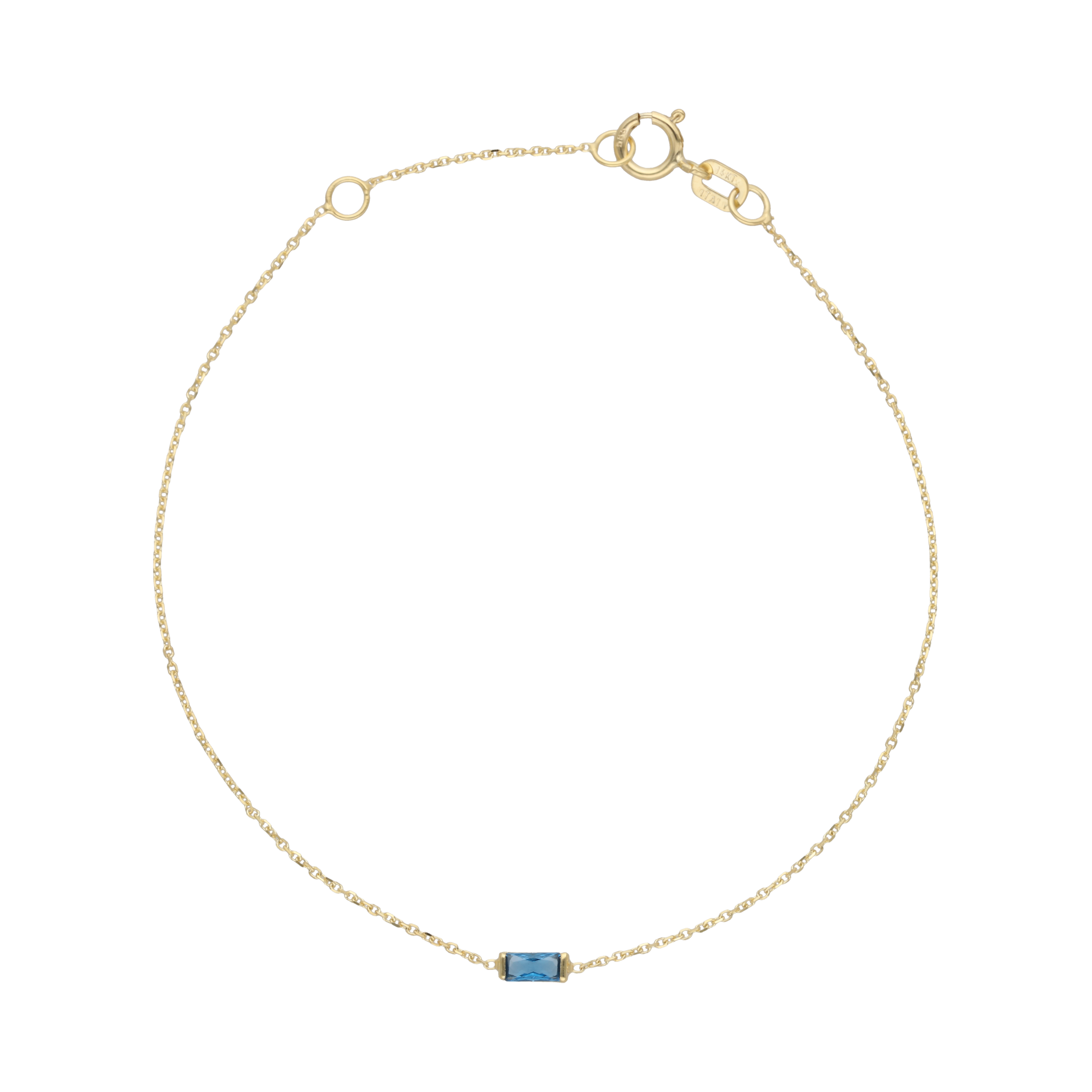 Pulsera piedra color 14K
