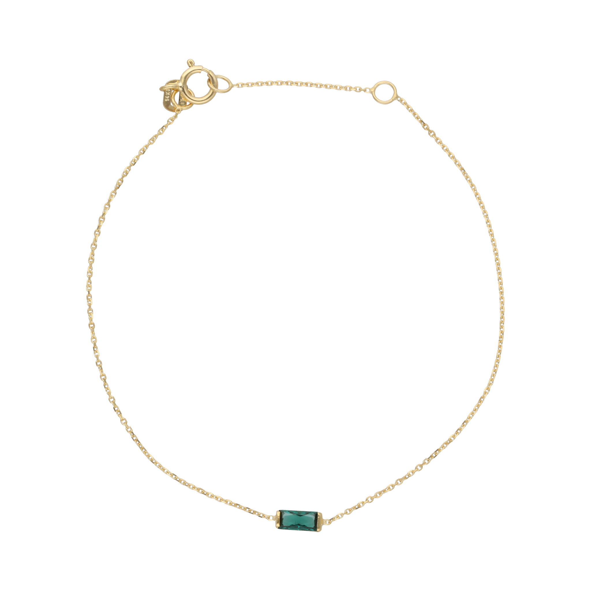 Pulsera piedra color 14K