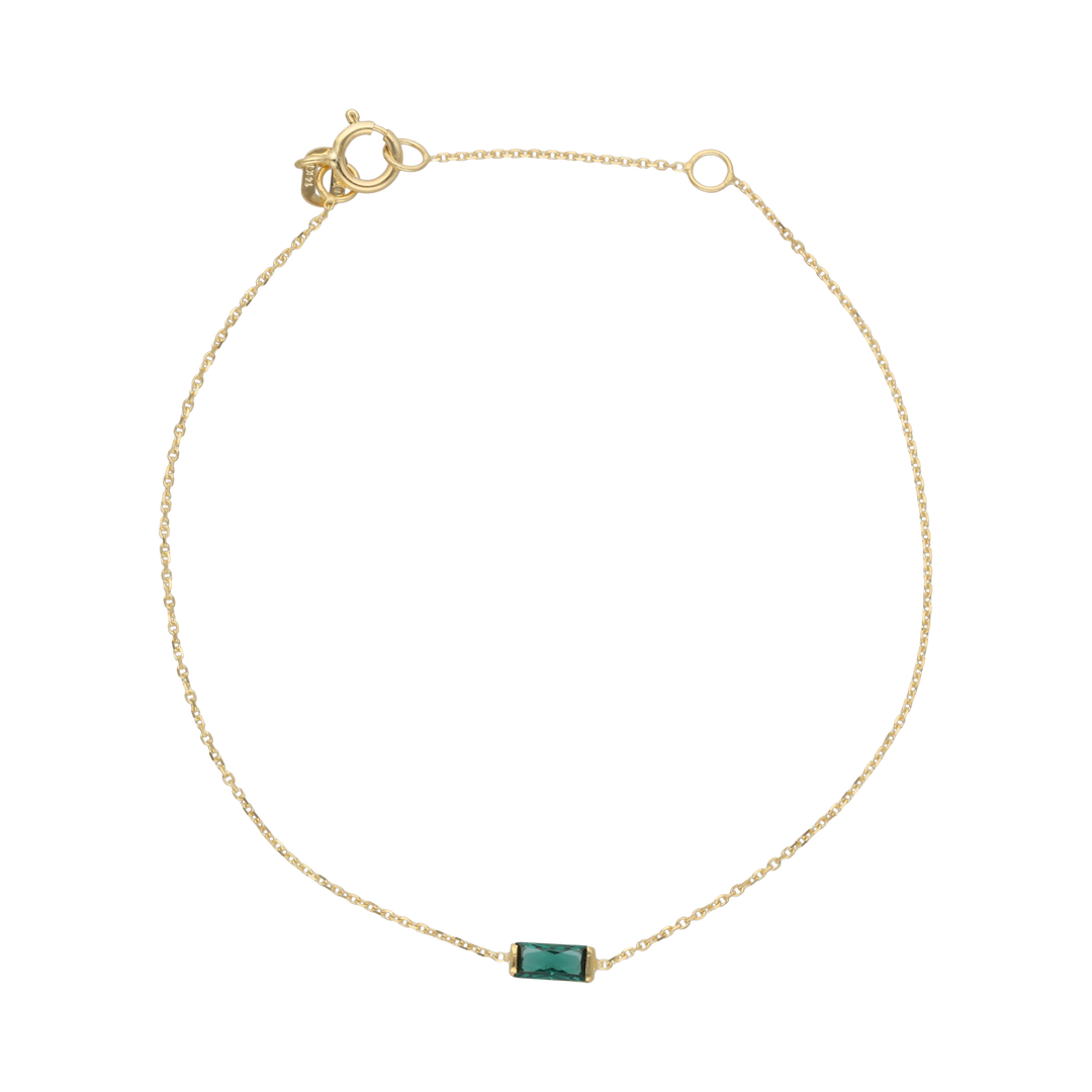 Pulsera piedra color 14K