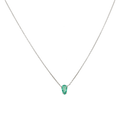 Collar dije esmeralda 14K