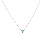 Collar dije esmeralda 14K