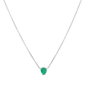 Collar dije esmeralda 14K