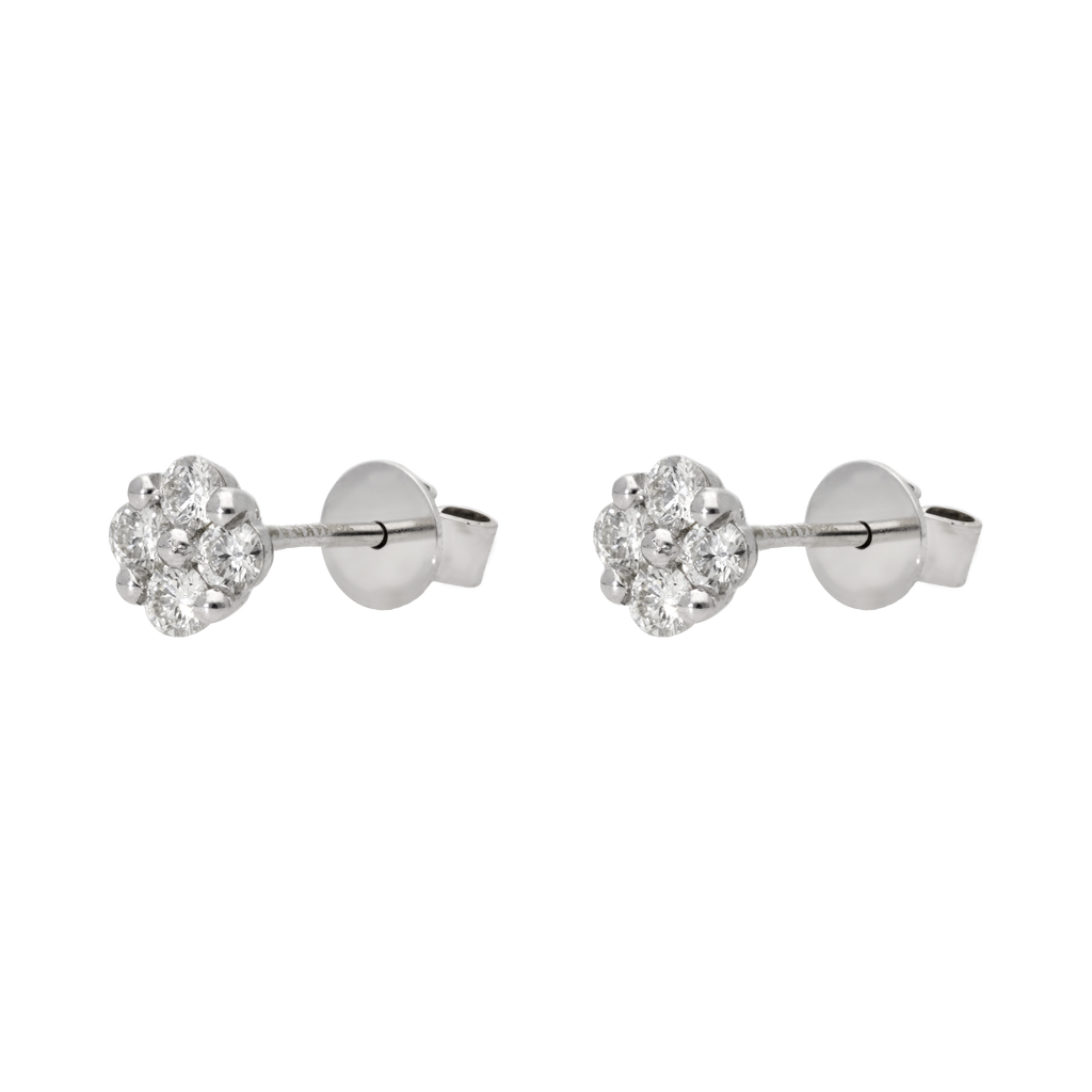 Broquel brillantes 14K