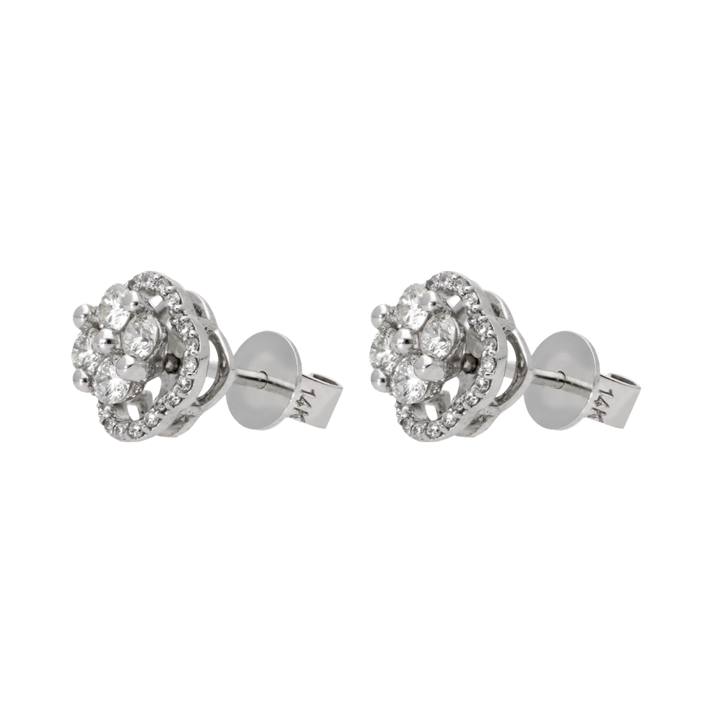 Broquel brillantes 14K