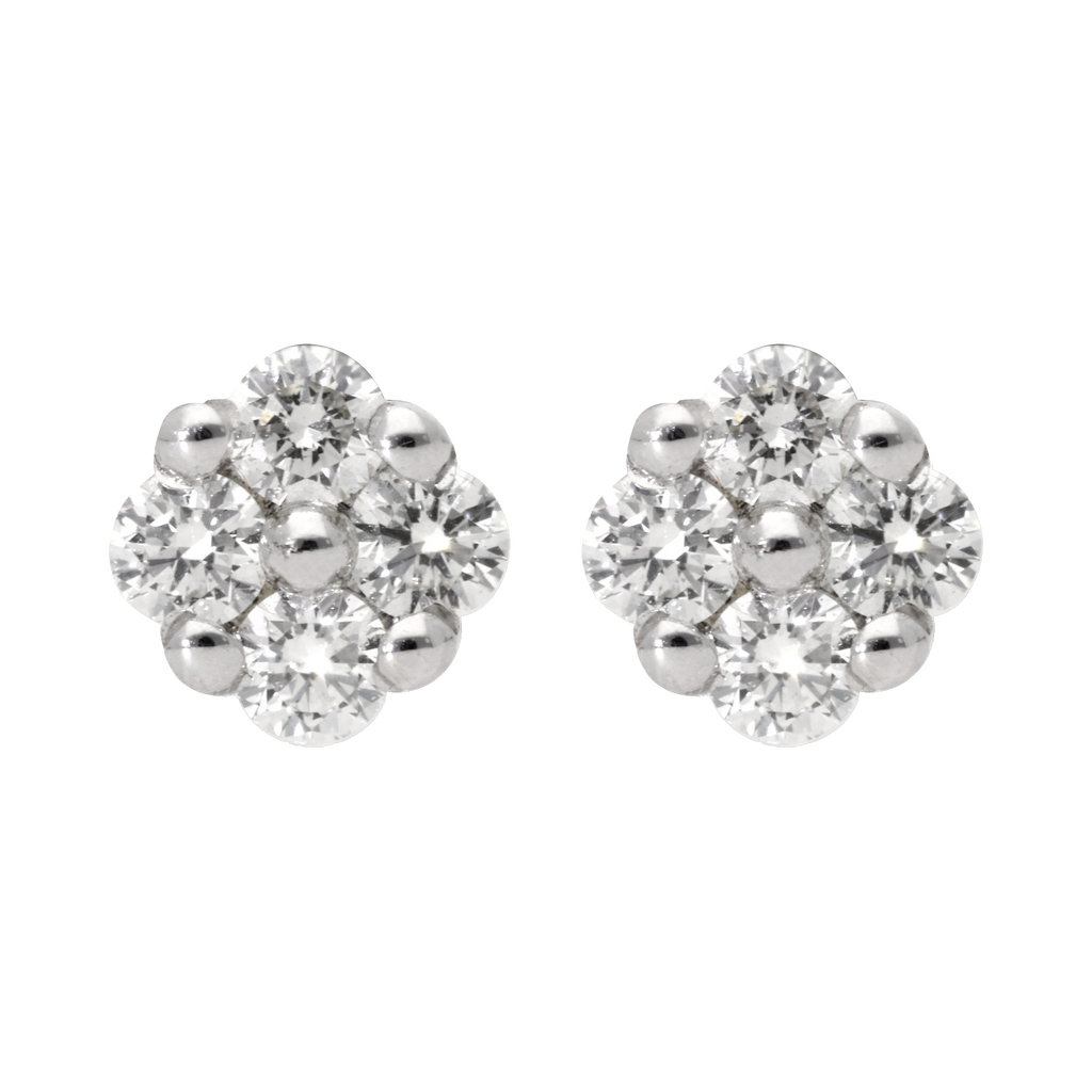 Broquel brillantes 14K