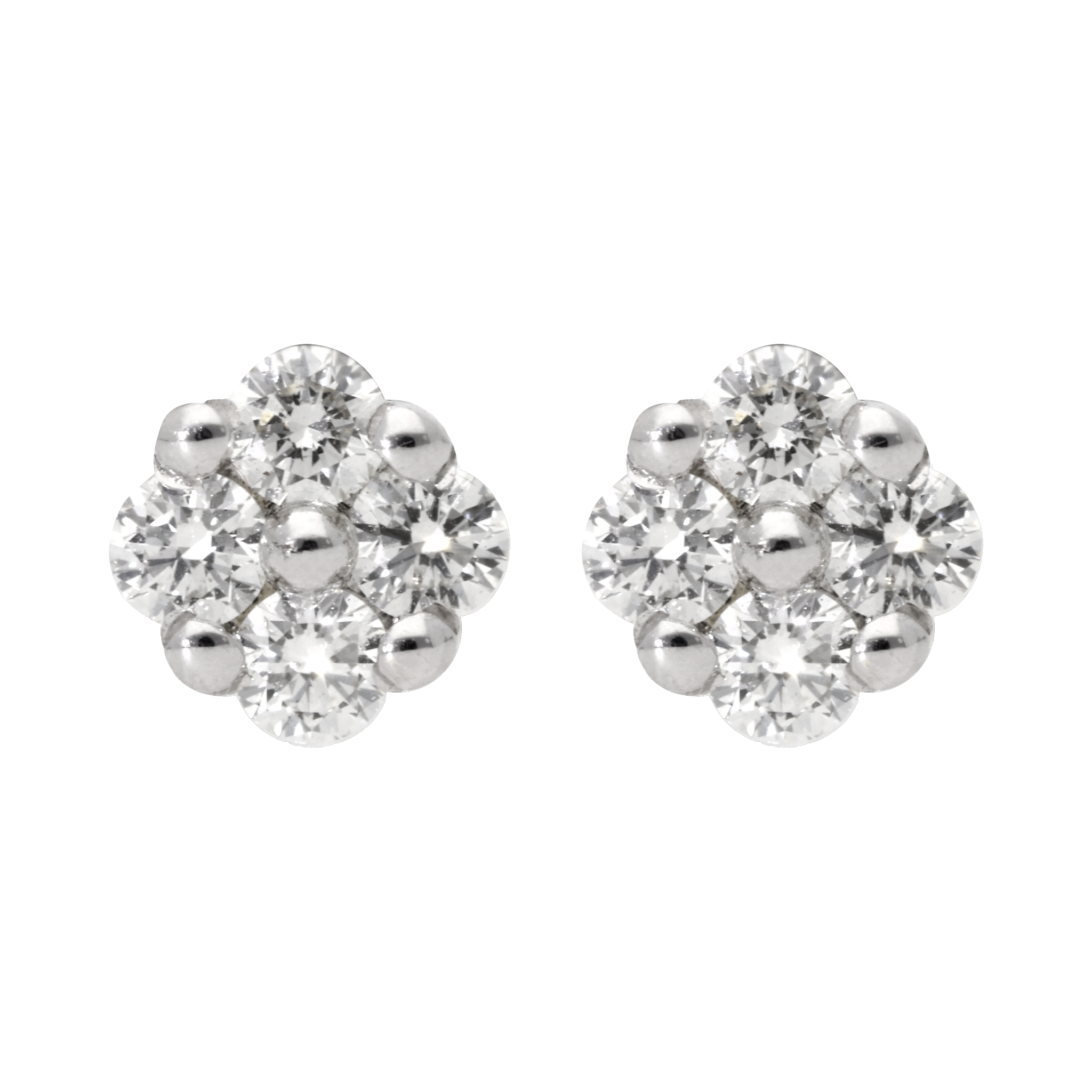 Broquel brillantes 14K