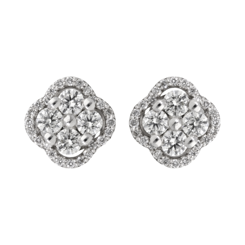 Broquel brillantes 14K