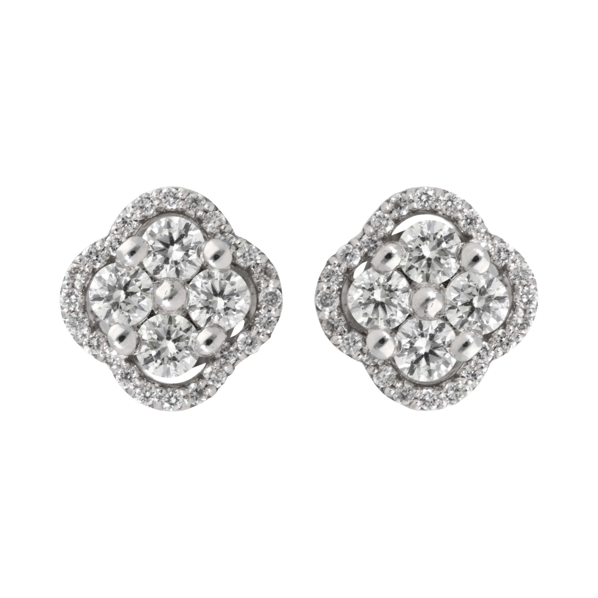 Broquel brillantes 14K