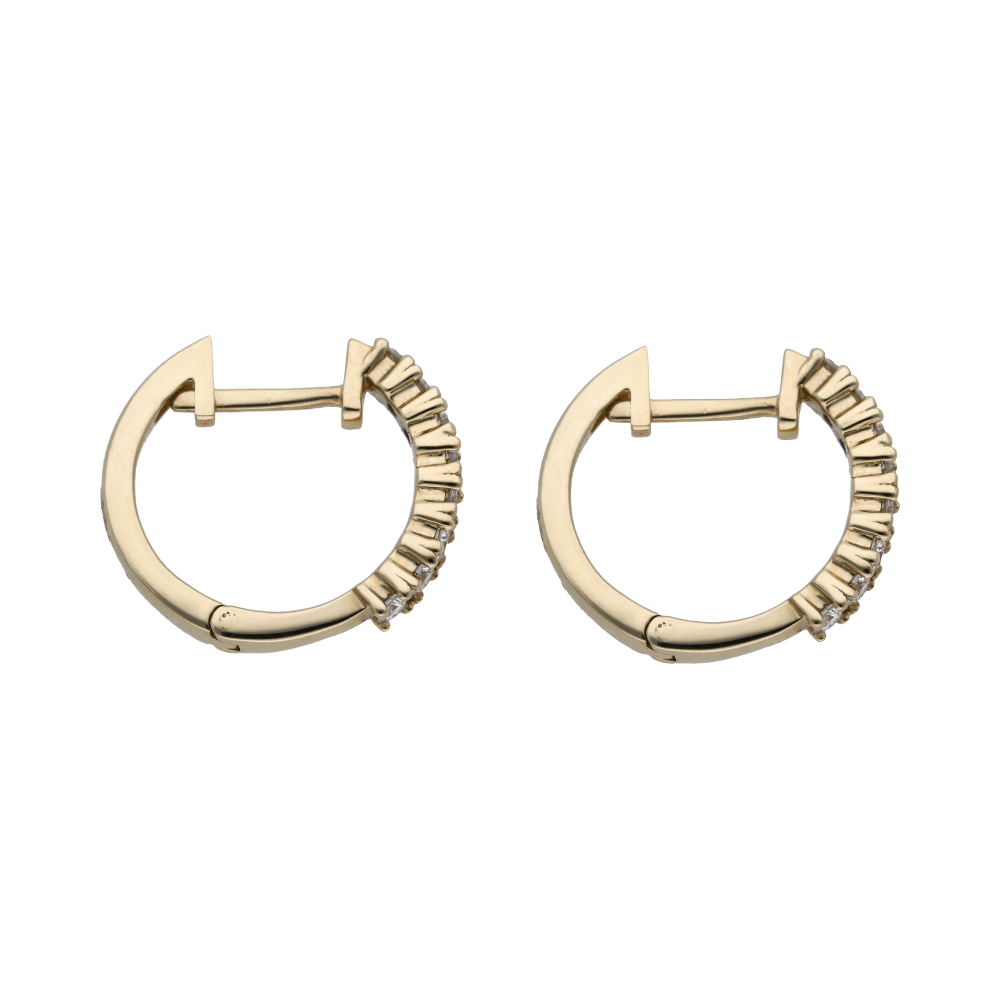 Arracadas 14K brillantes