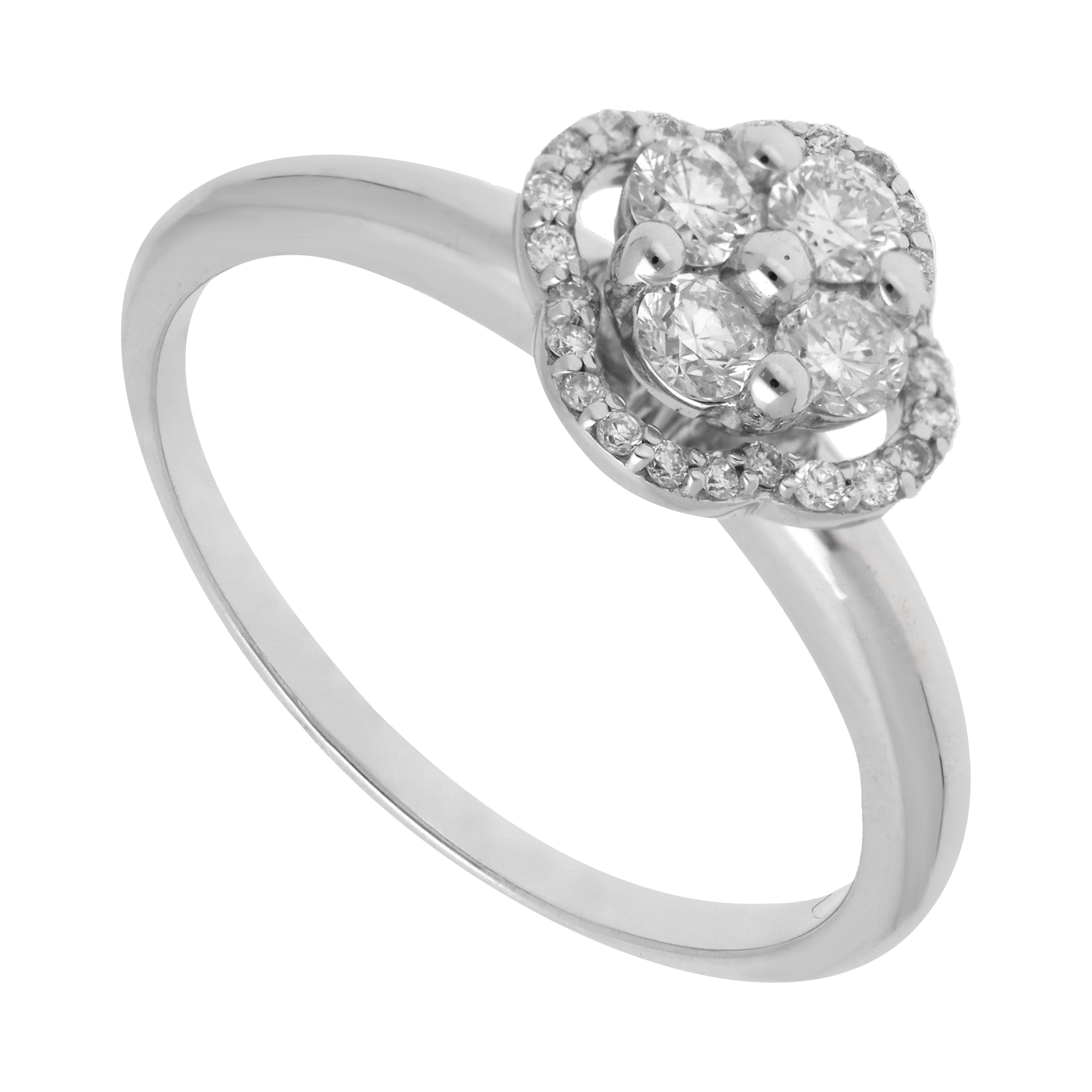 Anillo brillantes 14K