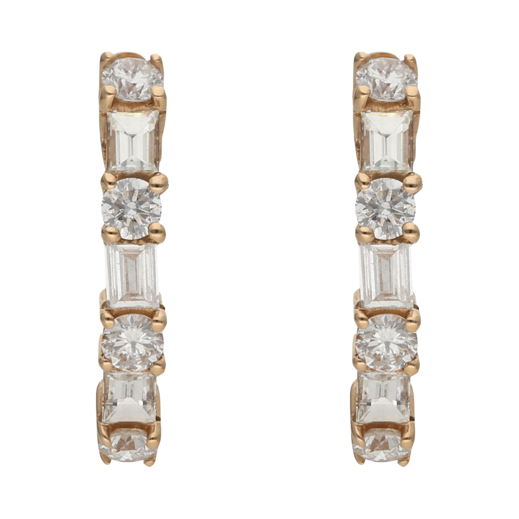 Huggies diamantes 14K
