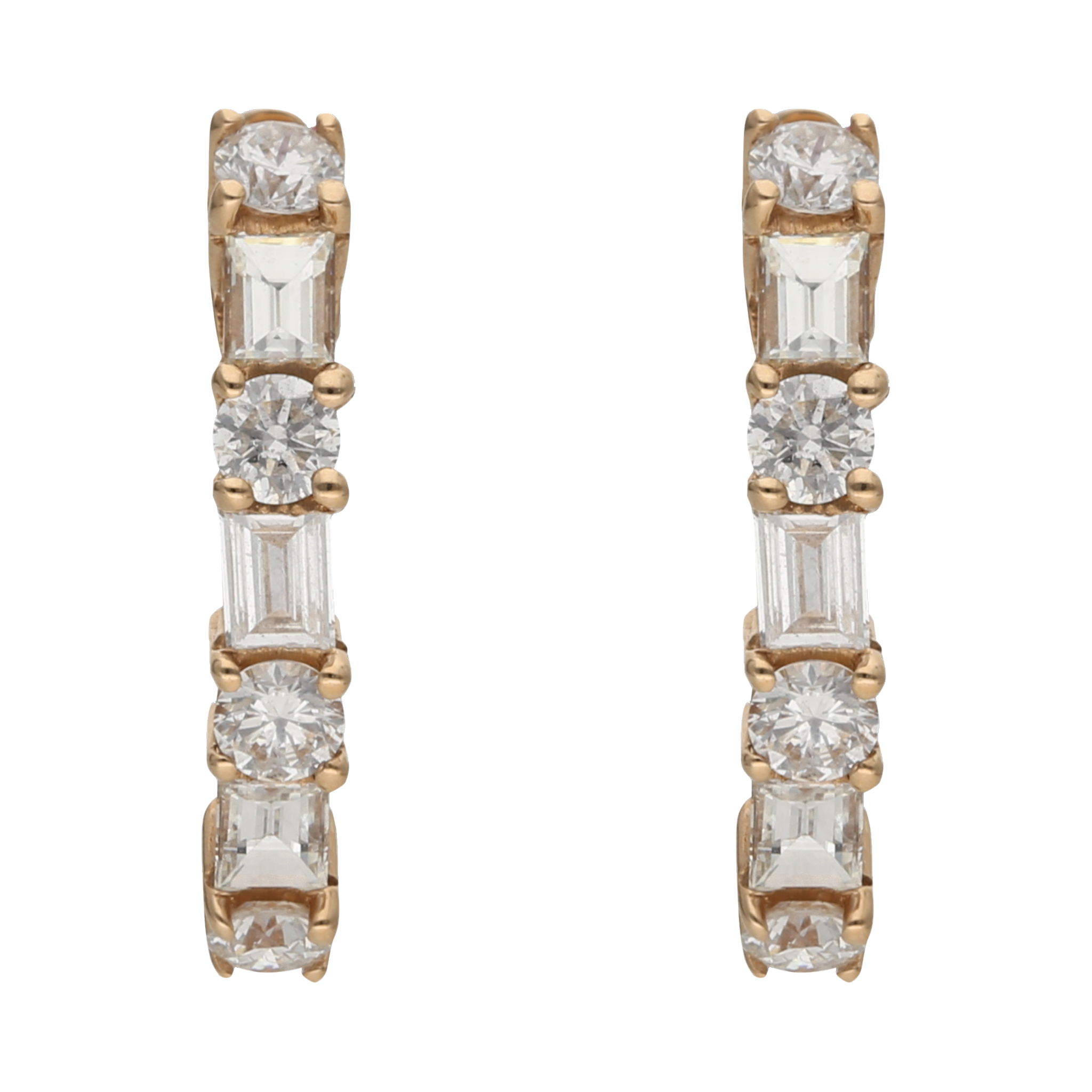 Huggies diamantes 14K