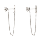 Broquel estrella brillantes cadena colgante 14K