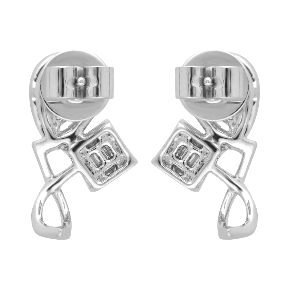 Aretes diamantes 18K