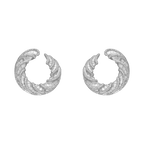Aretes caracol diamantes 18K