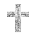Cruz diamantes 18K