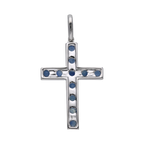 Cruz zafiros 18K