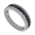Anillo zafiros y diamantes 18K