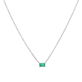 Collar dije esmeralda 14K
