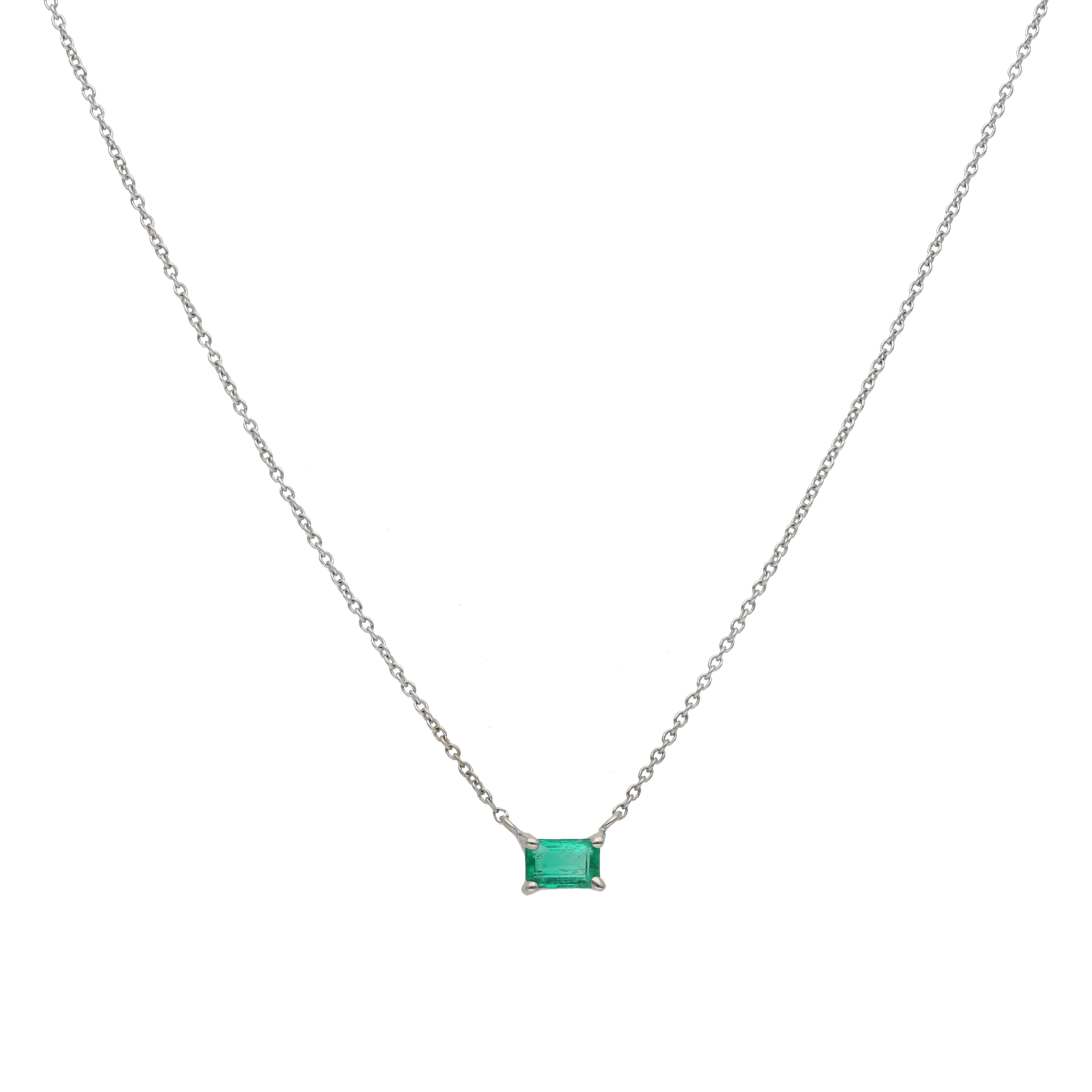 Collar dije esmeralda 14K