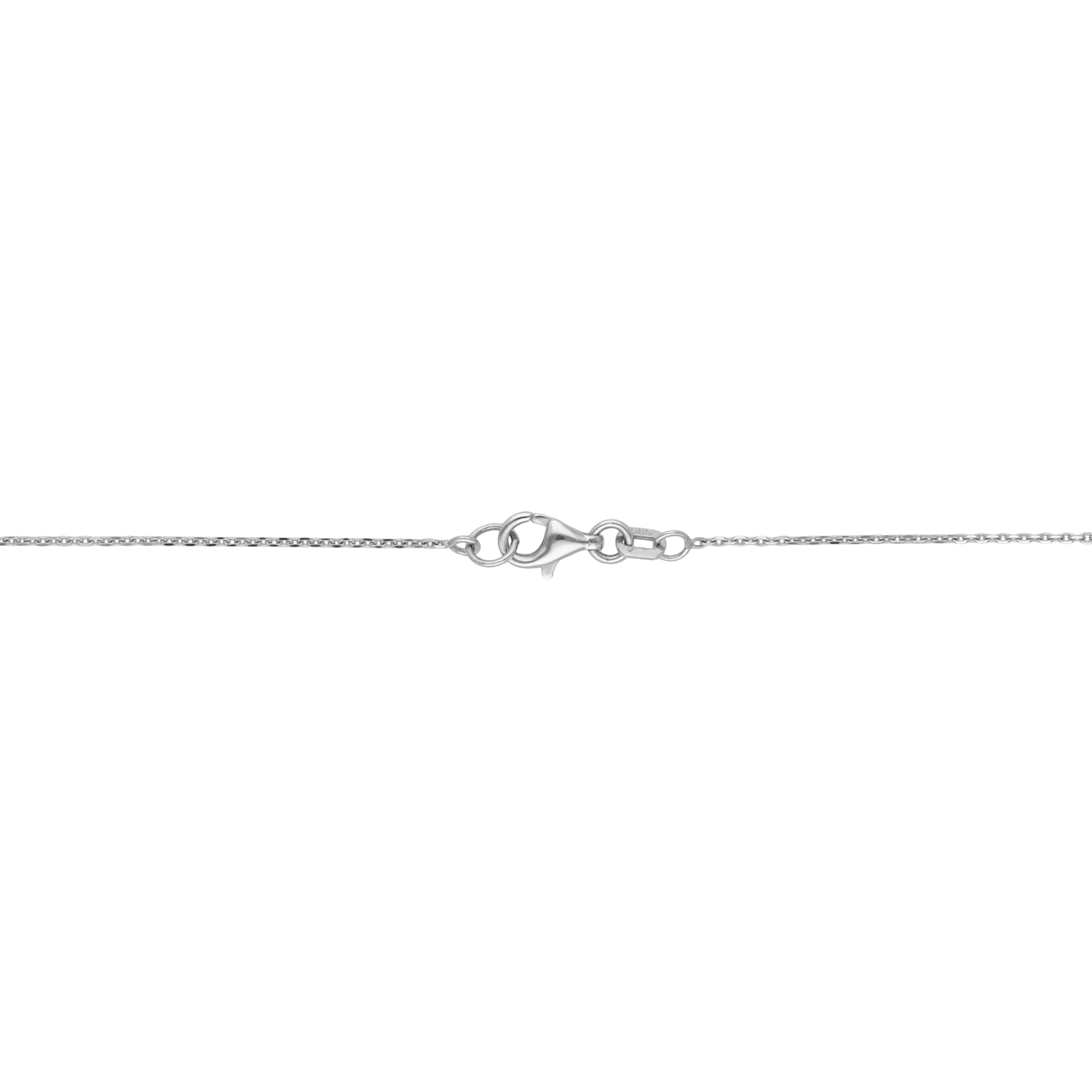 Gargantilla flores brillantes 14K