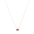 Collar dije rubí 14K